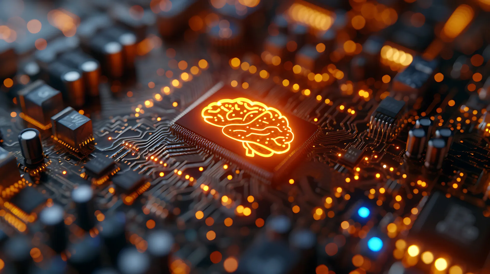 Bebê sendo gerado em uma incubadora artificial futurista, cercado por tecnologia.