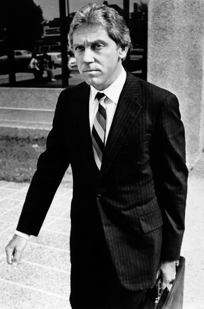 Jeffrey MacDonald, médico do Exército dos EUA, durante seu julgamento.