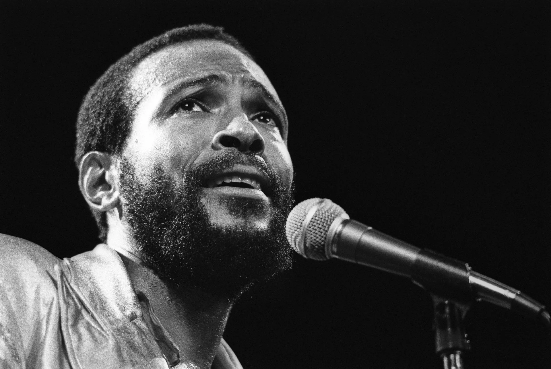 Marvin Gaye, o ícone da soul music, e seu pai, Marvin Gay Sr., em uma foto juntos.
