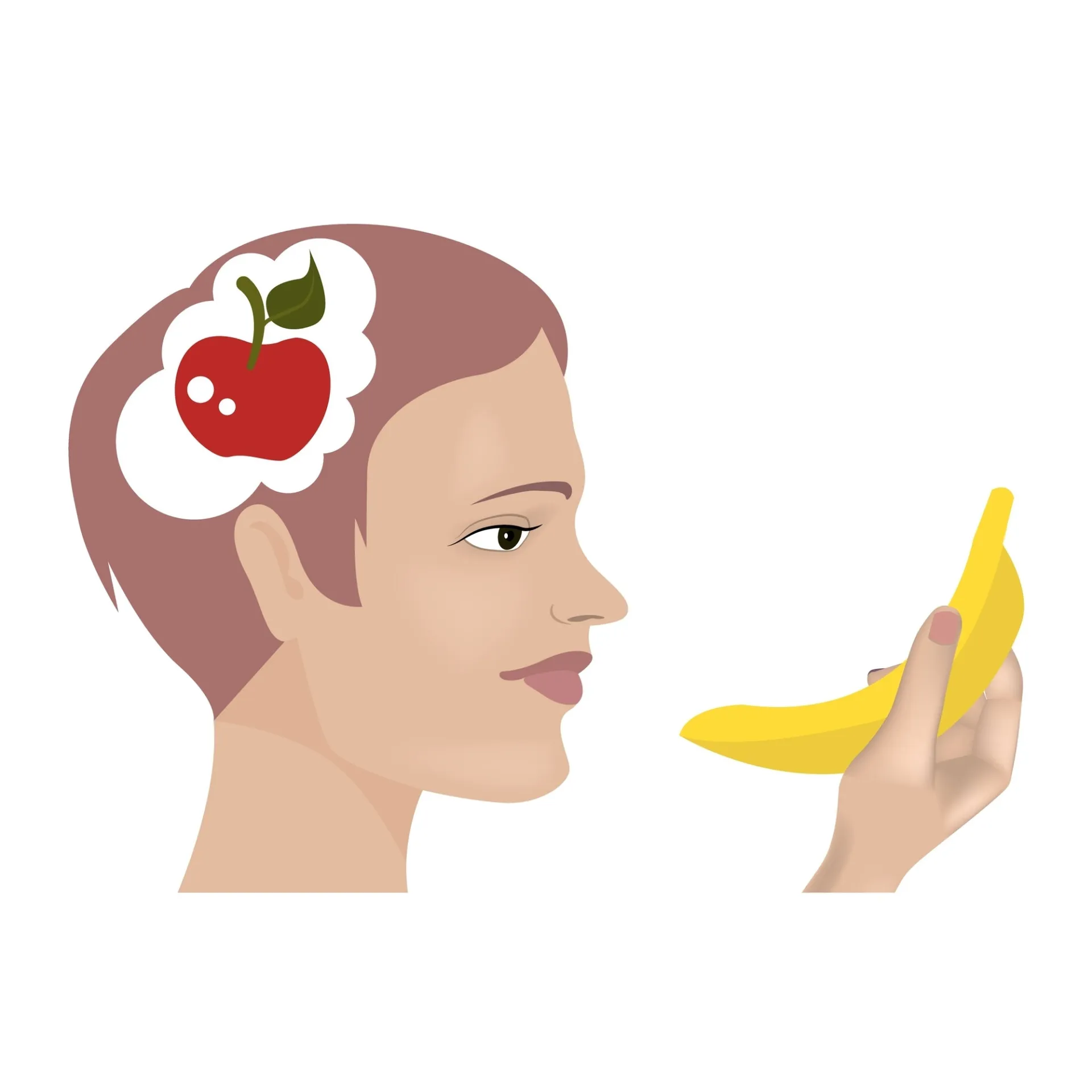Ilustração de um olho humano conectado a um cérebro, simbolizando a comunicação visual.
