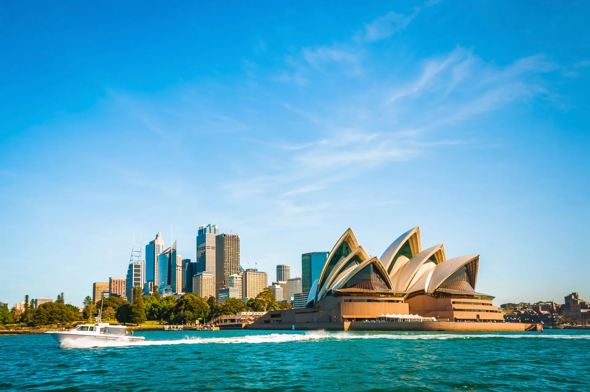 A Ópera de Sydney e a Ponte da Baía de Sydney, na Austrália.