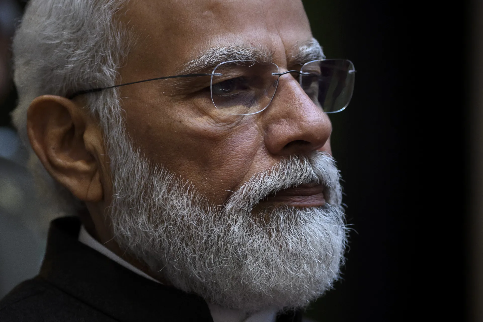 Narendra Modi e Justin Trudeau em um momento de aparente descontração, antes da crise.