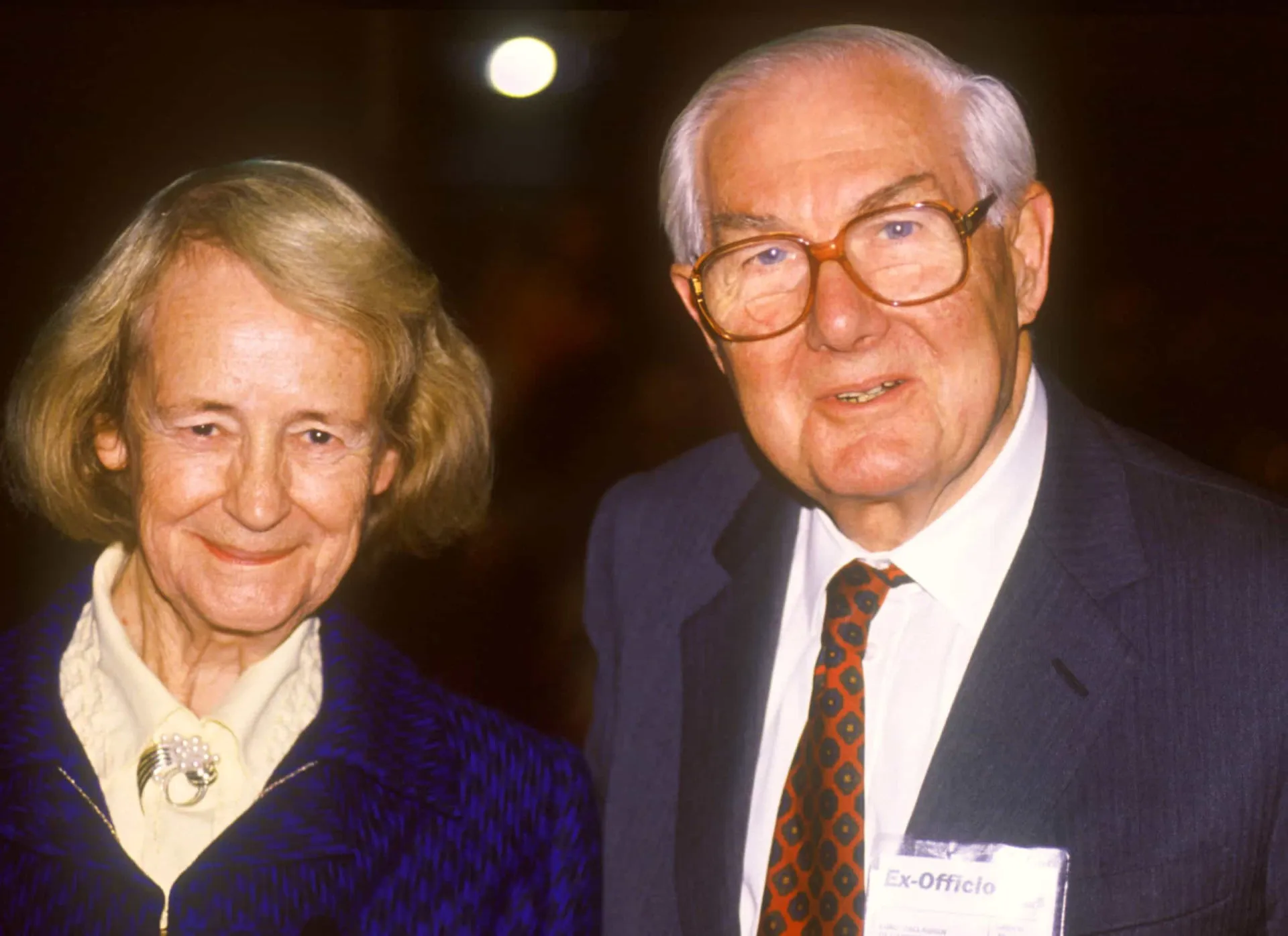 James Callaghan e sua esposa Audrey Callaghan juntos em um evento, um retrato de um casal unido.
