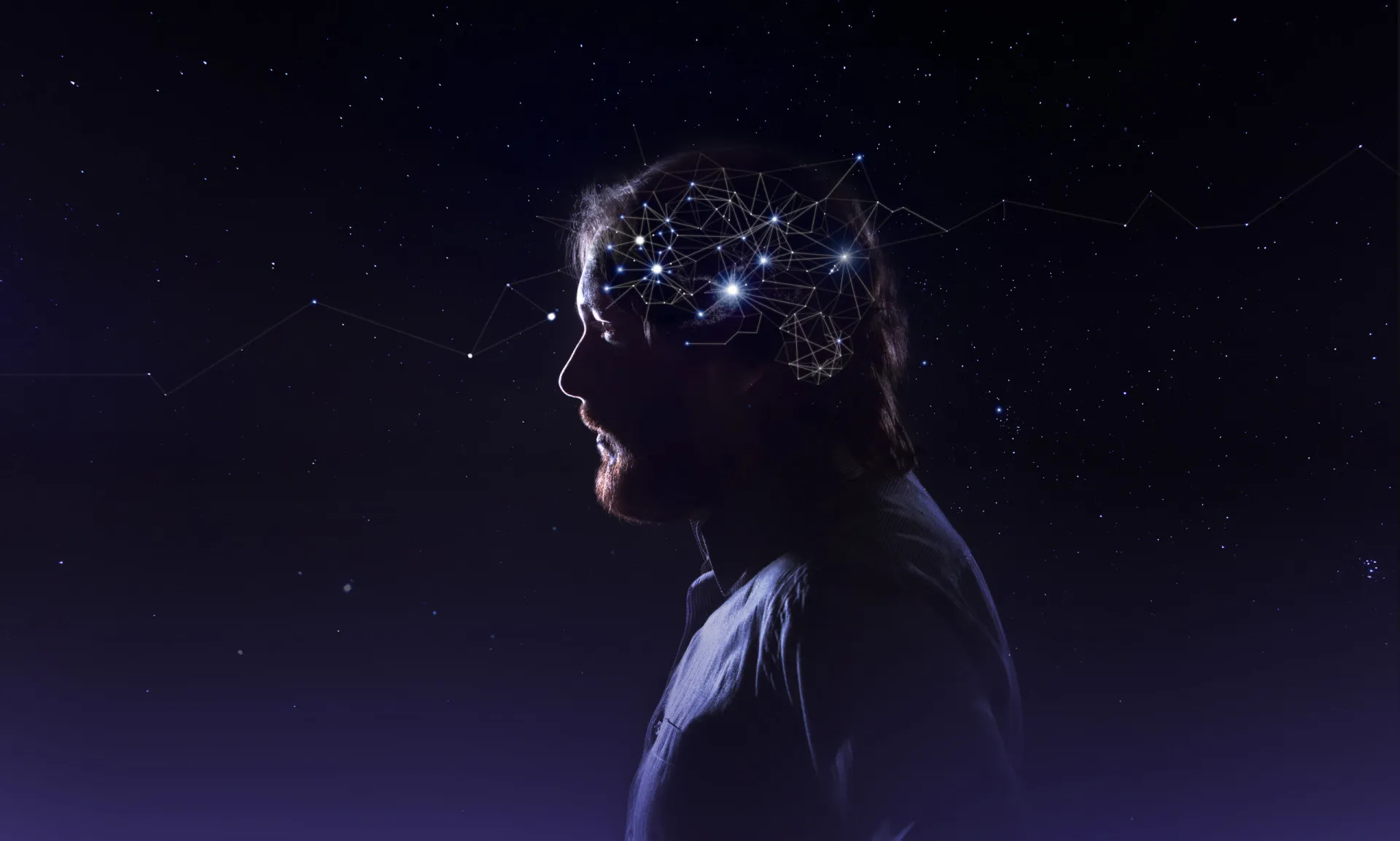 Ilustração de neurotransmissores se conectando entre sinapses no cérebro.