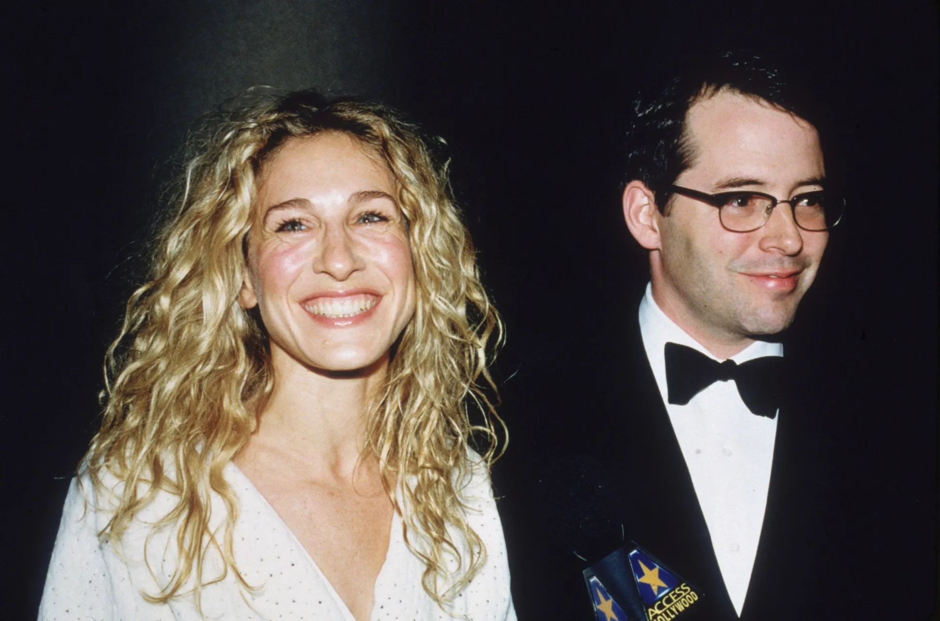 A atriz Sarah Jessica Parker e seu marido, o ator Matthew Broderick, em um evento.