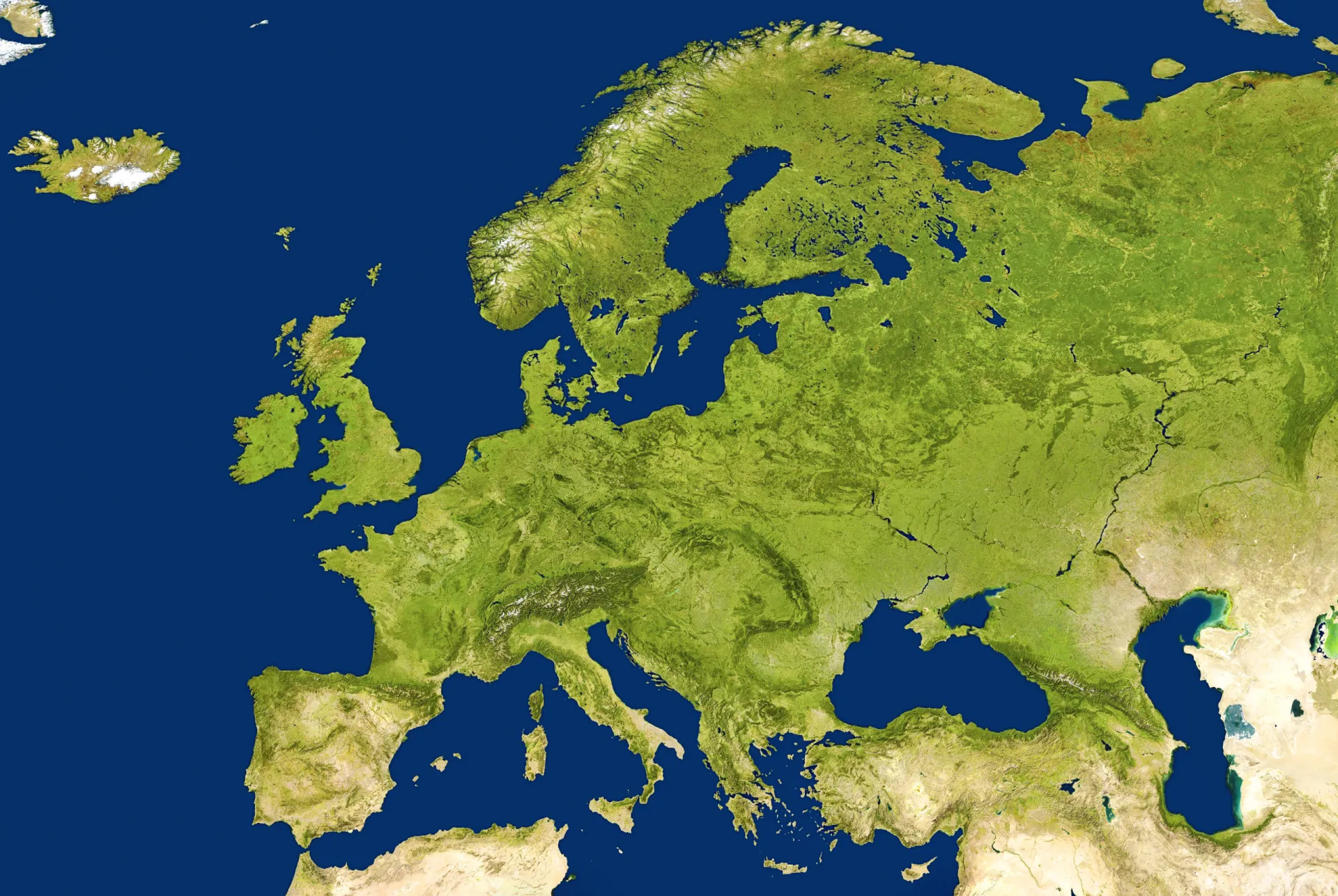 Mapa da Europa com pequenas regiões destacadas, ilustrando como cada serviço meteorológico foca apenas em sua área.