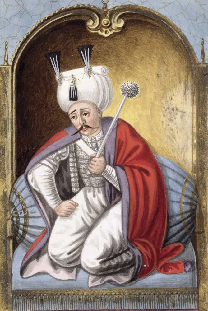Retrato de Selim I, sultão do Império Otomano.