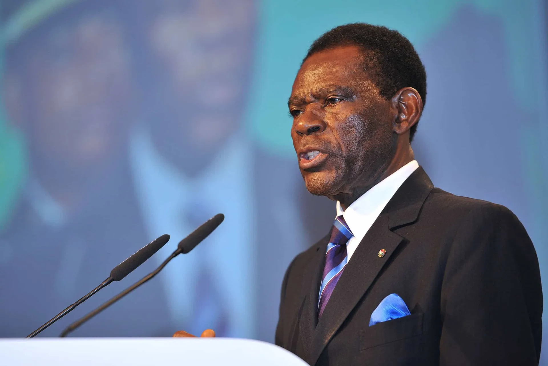 Teodoro Obiang Nguema Mbasogo, presidente da Guiné Equatorial.