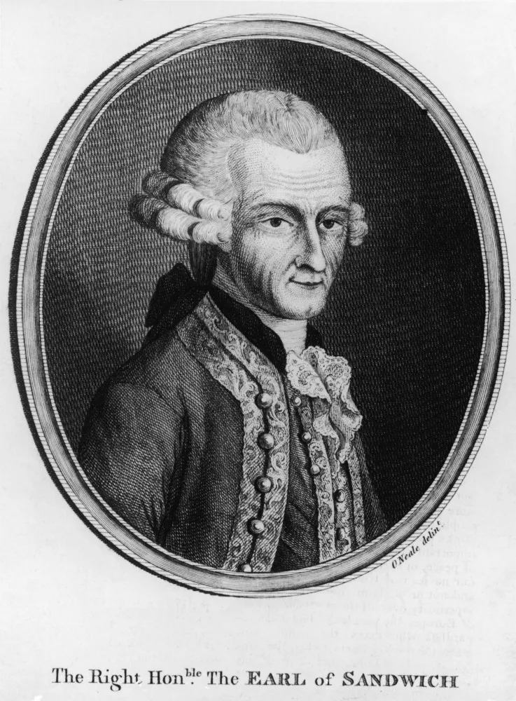 Retrato de John Montagu, o 4º Conde de Sandwich, a quem se atribui o nome do lanche.