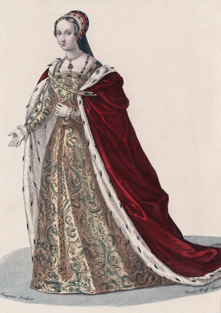 Ilustração de Lady Jane Grey sendo informada de que ela é a nova Rainha da Inglaterra.