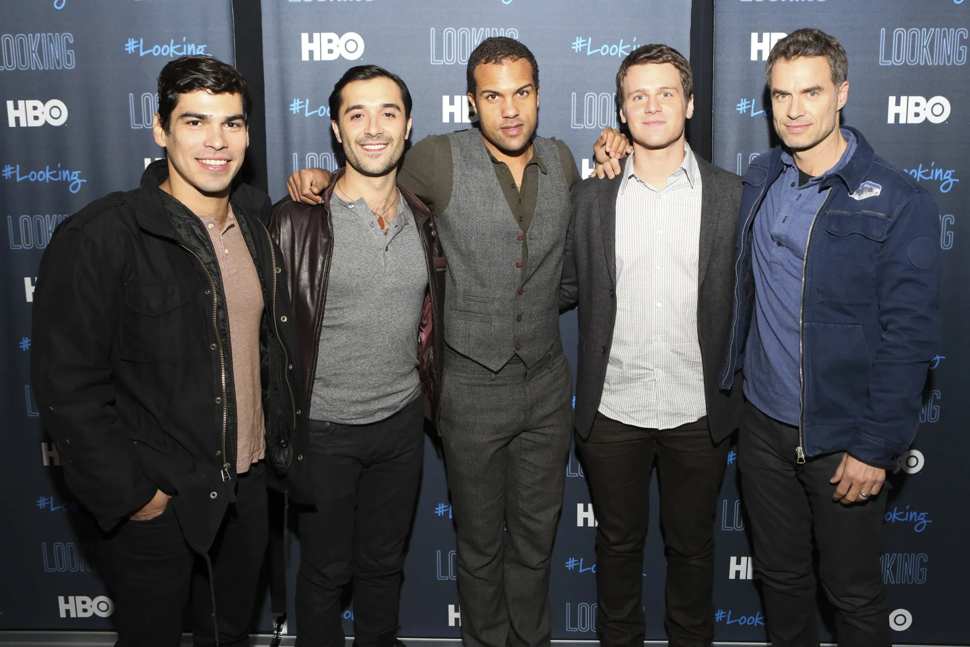 O elenco principal de 'Looking', série sobre um grupo de amigos gays em São Francisco.