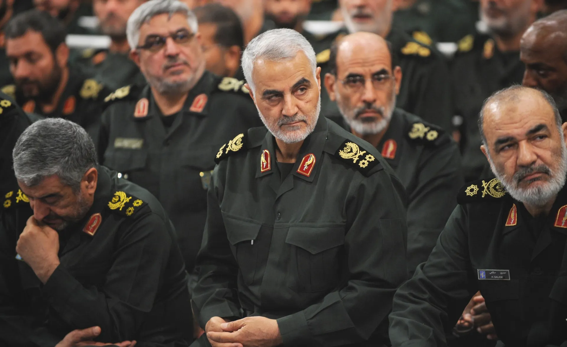 Retrato do general iraniano Qassem Soleimani.