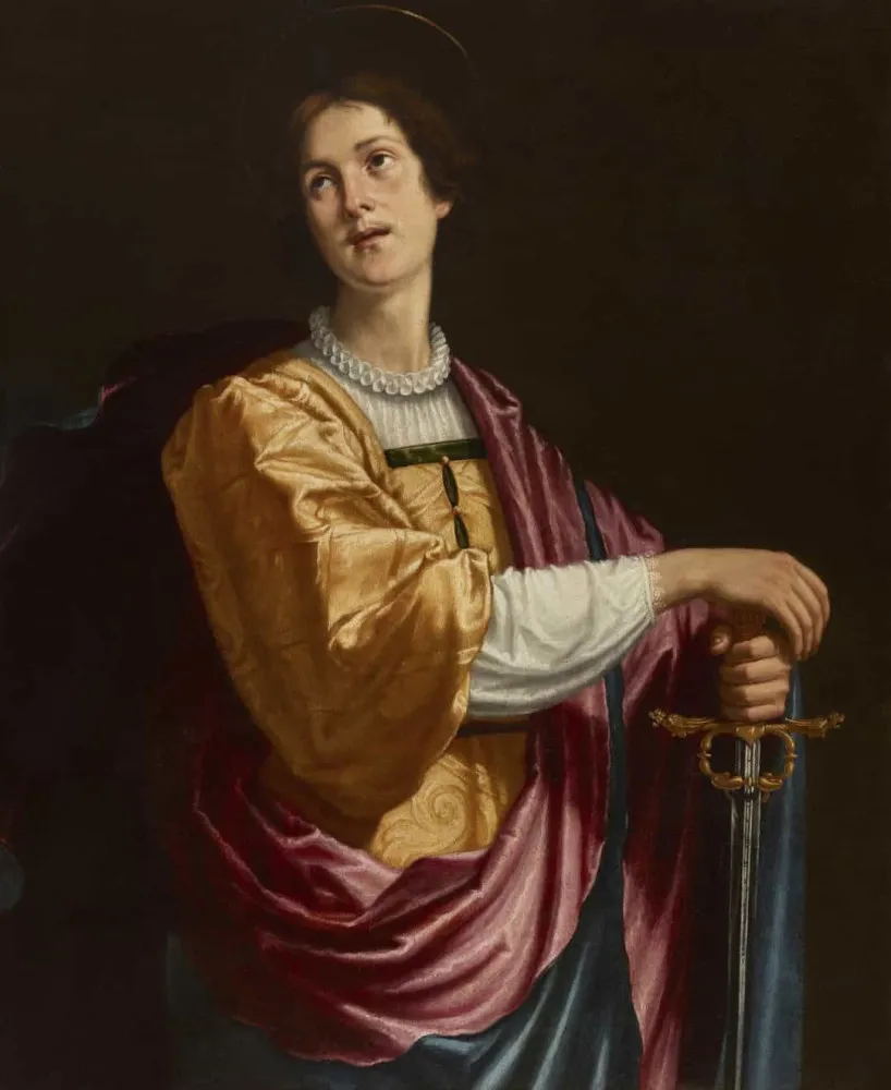 Ilustração de São Juliano em uma cena de caça, antes da tragédia.