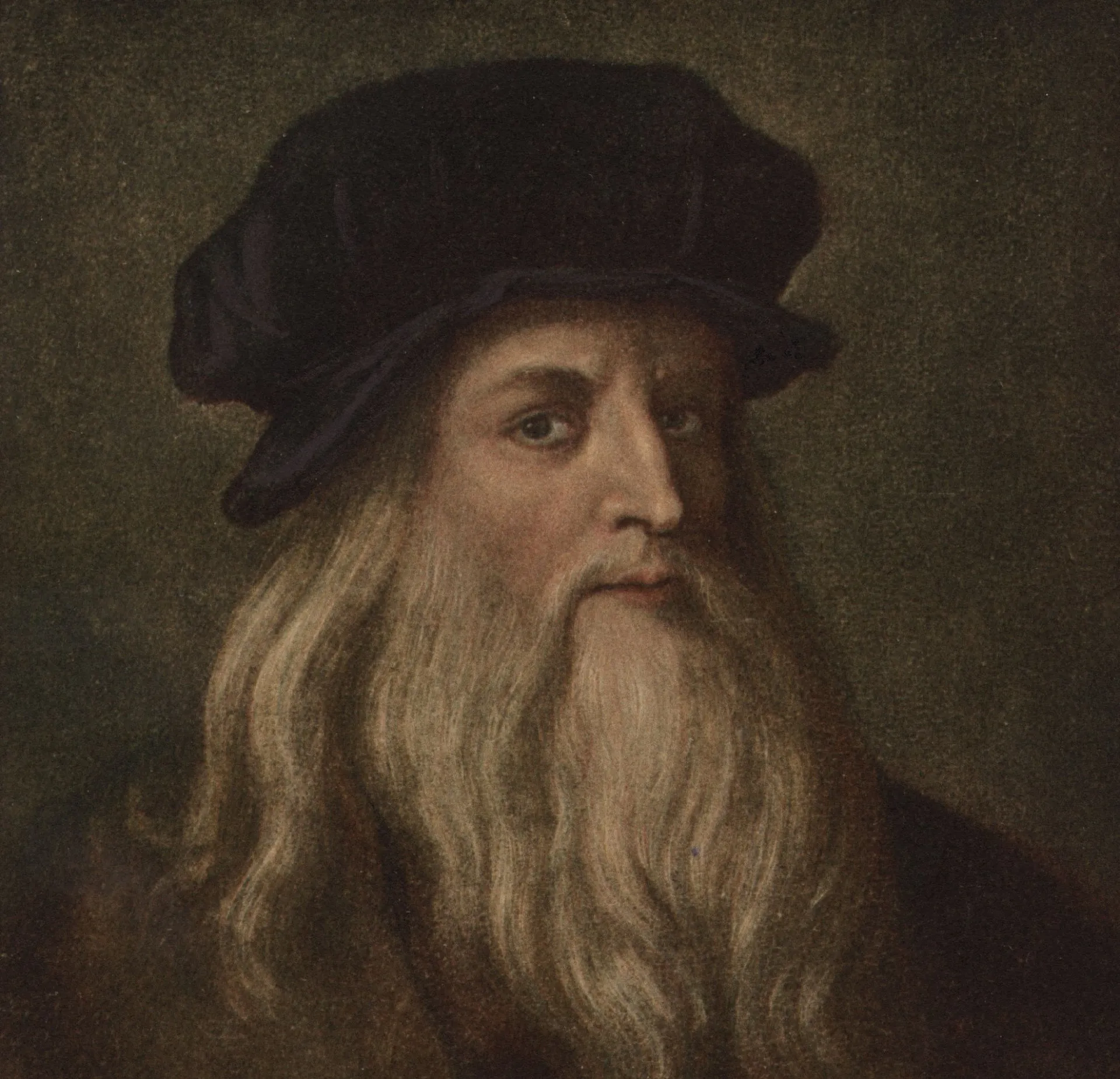 Representação artística de Leonardo da Vinci e Niccolò Machiavelli.