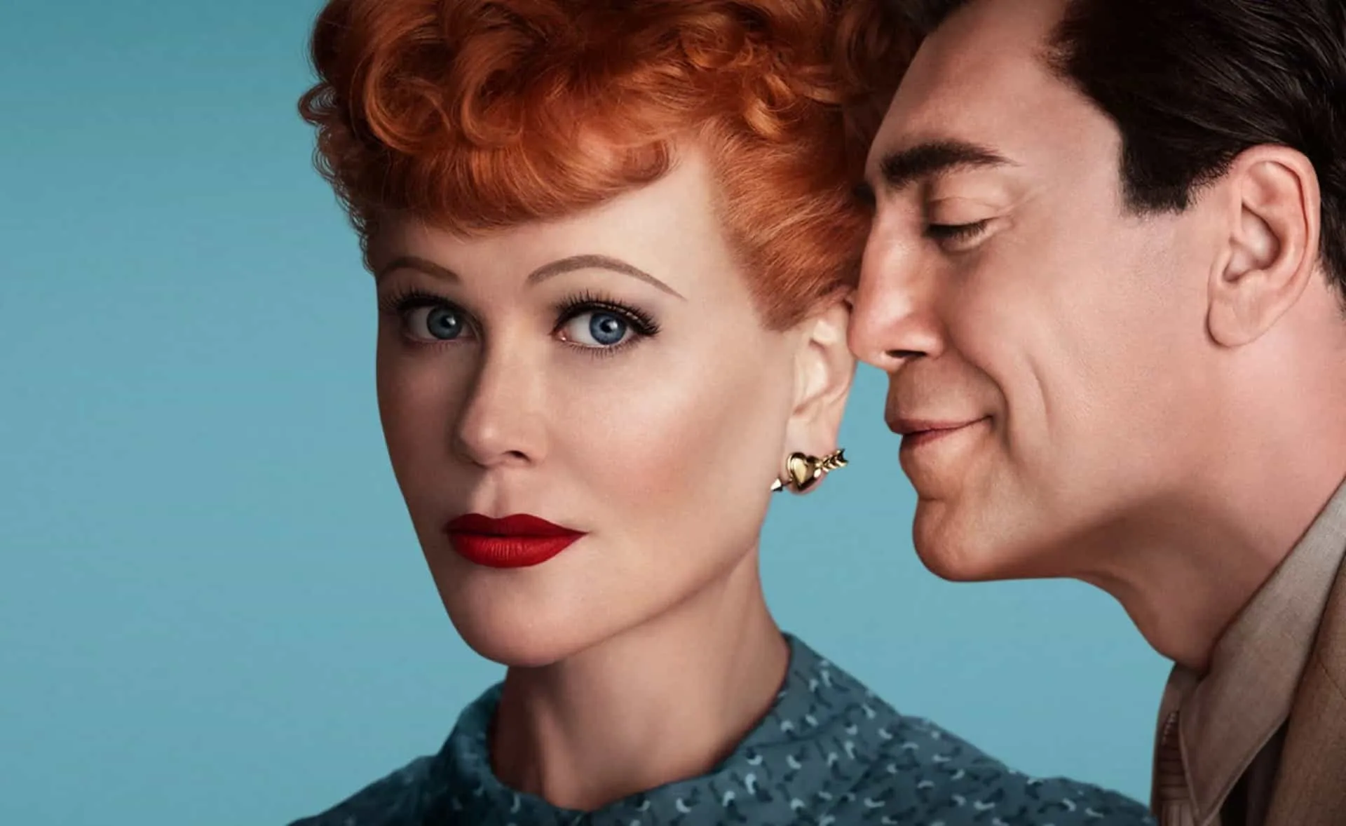 Nicole Kidman caracterizada como Lucille Ball no filme biográfico 'Apresentando os Ricardos'.