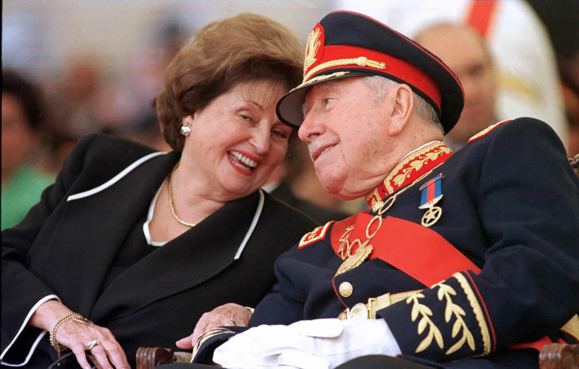 Lucía Hiriart, esposa do ditador chileno Augusto Pinochet.