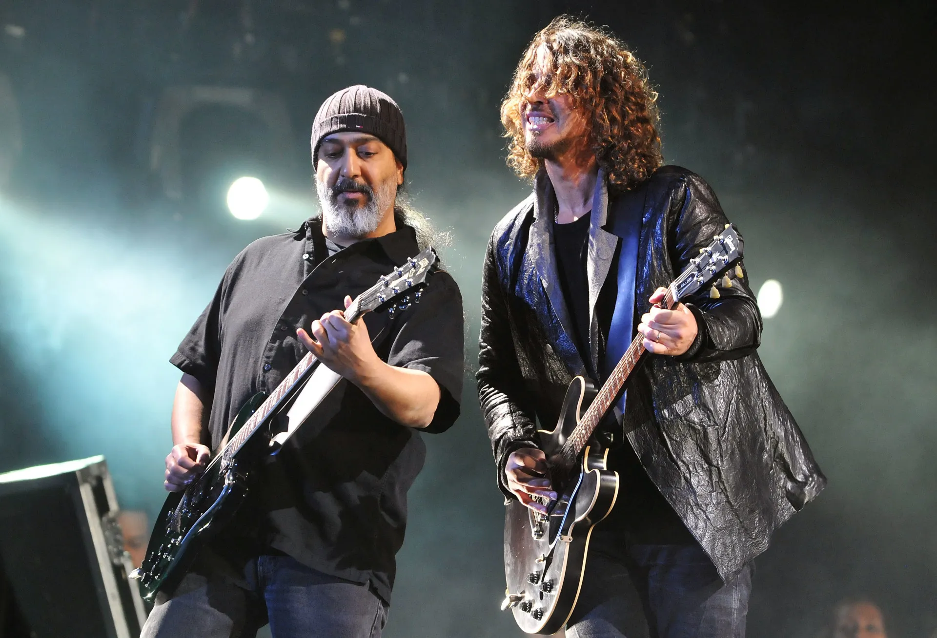 Chris Cornell, vocalista do Soundgarden, em uma performance ao vivo.