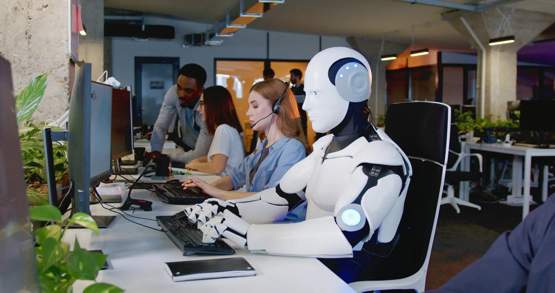 Um cérebro humano formado por circuitos digitais, representando a inteligência artificial.