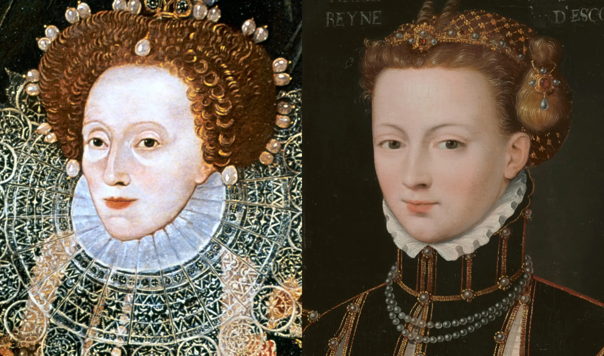 Pintura de Maria, Rainha dos Escoceses, a rival católica de Elizabeth I.