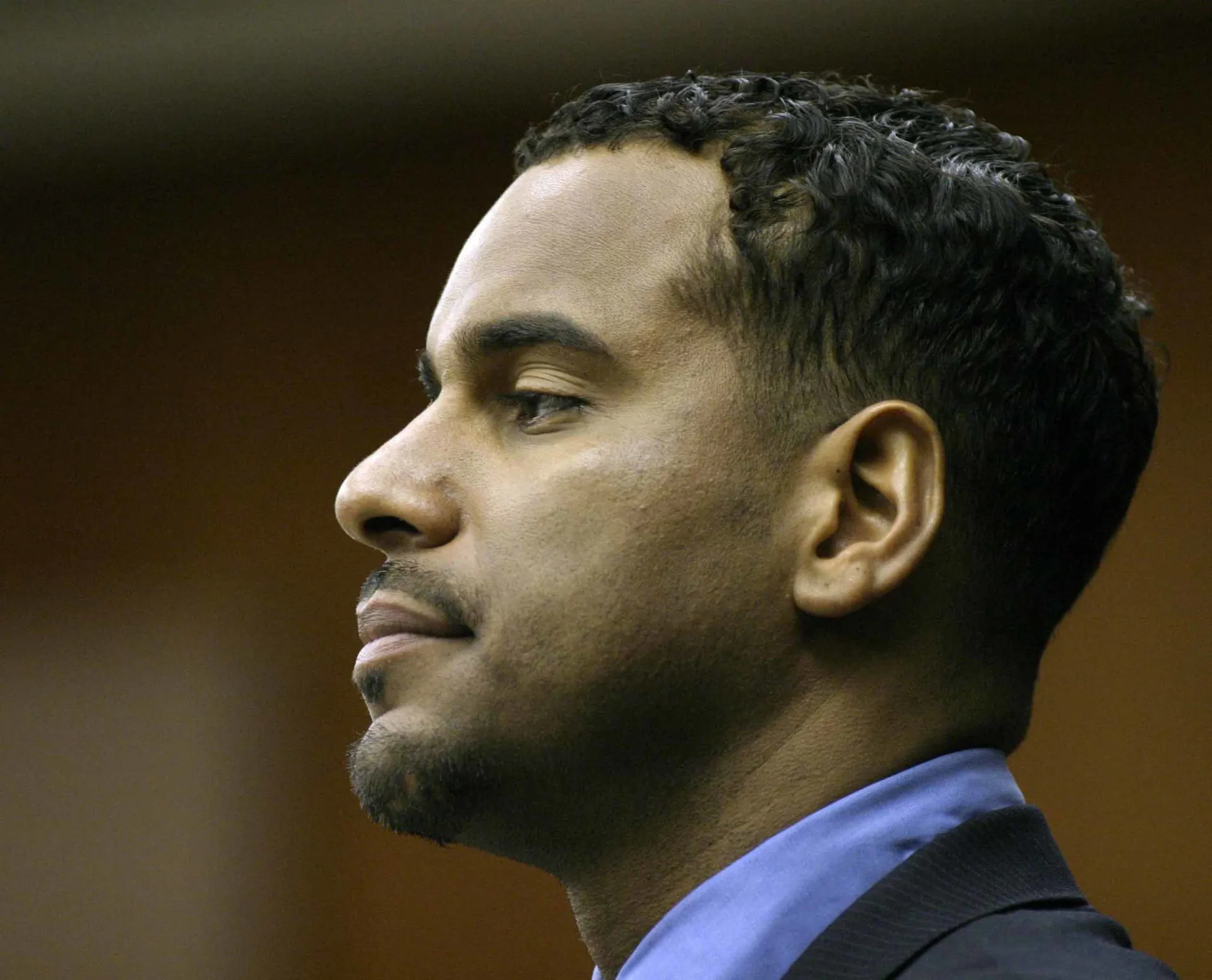 O ex-jogador da NBA Jayson Williams durante uma partida de basquete.