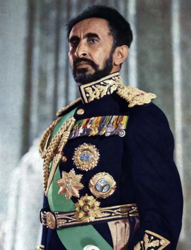 Haile Selassie, o último imperador da Etiópia.