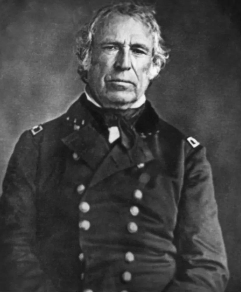Retrato de Zachary Taylor, o 12º presidente dos Estados Unidos.