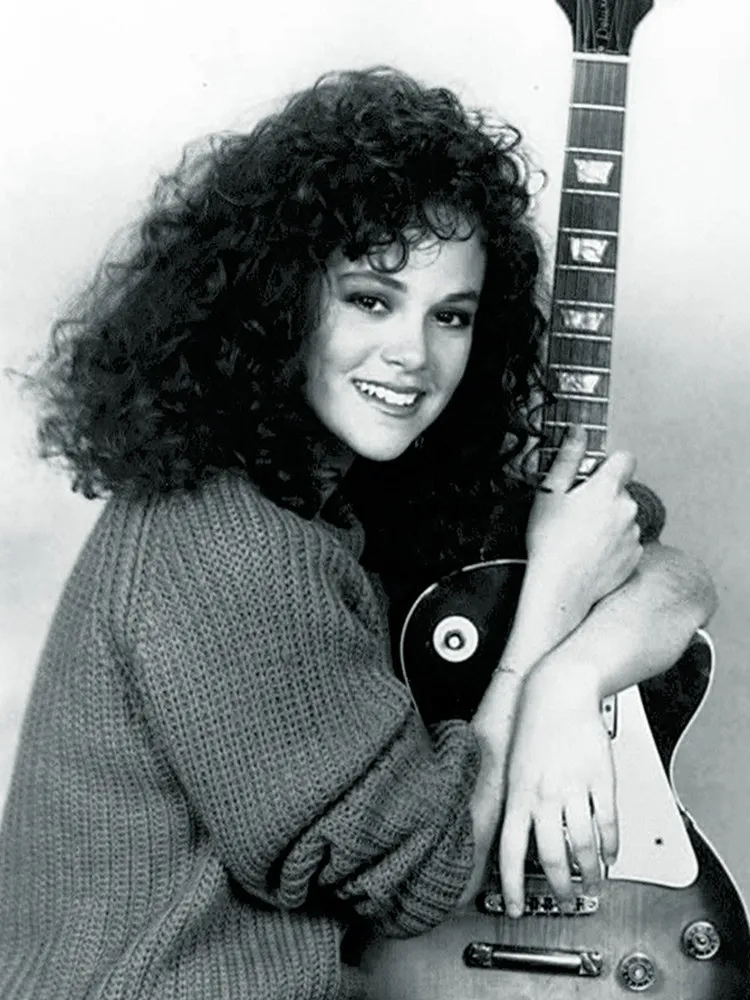 A atriz Rebecca Schaeffer em uma foto de época.