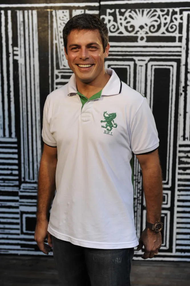 O ator Luigi Baricelli em uma foto da época de galã da Globo.