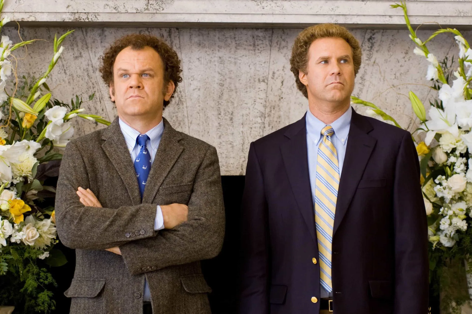 Will Ferrell e John C. Reilly como os hilários 'Quase Irmãos', em uma de suas cenas cômicas.