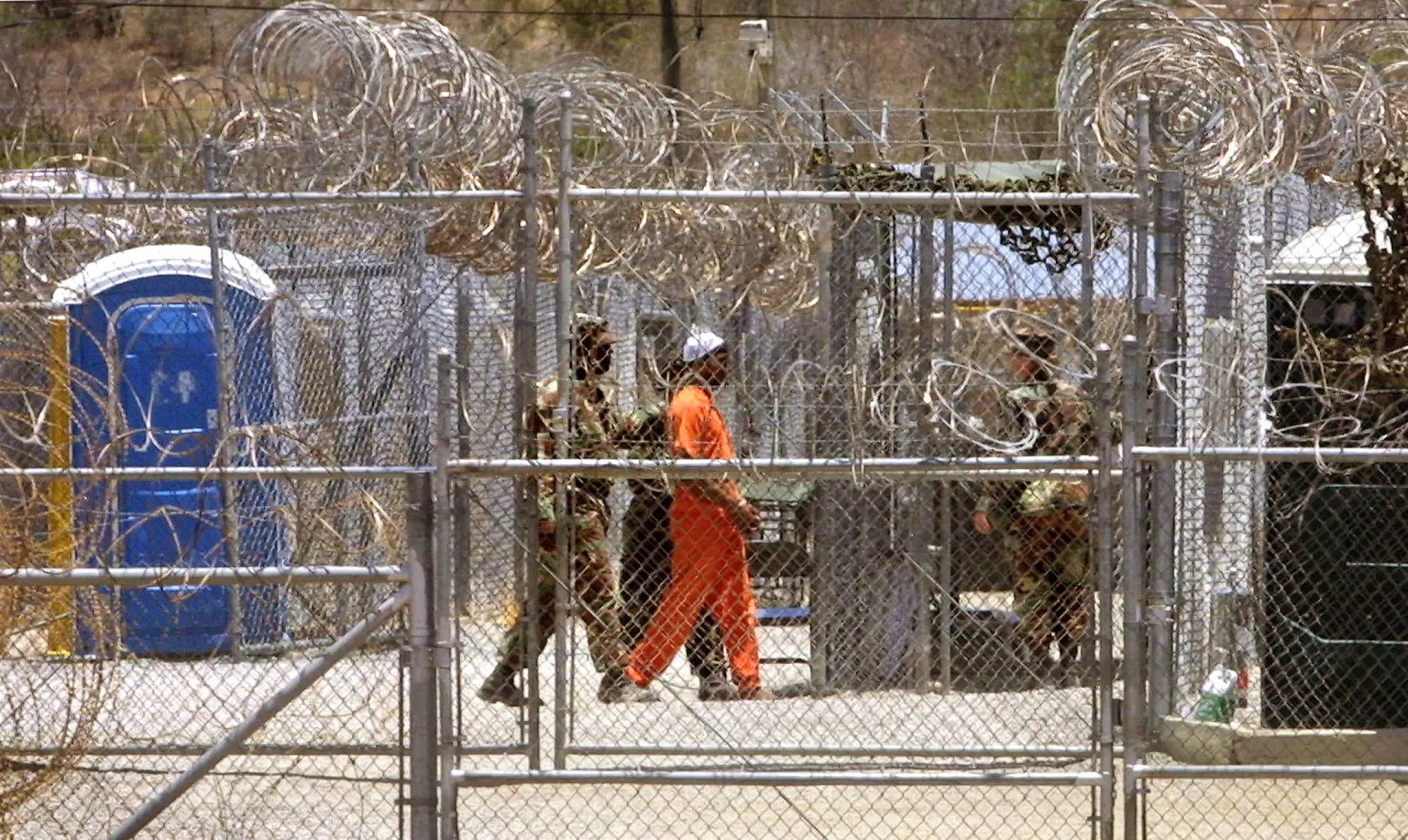 Prisão de Bagram no Afeganistão, local central para as investigações do documentário 'Taxi to the Dark Side'.