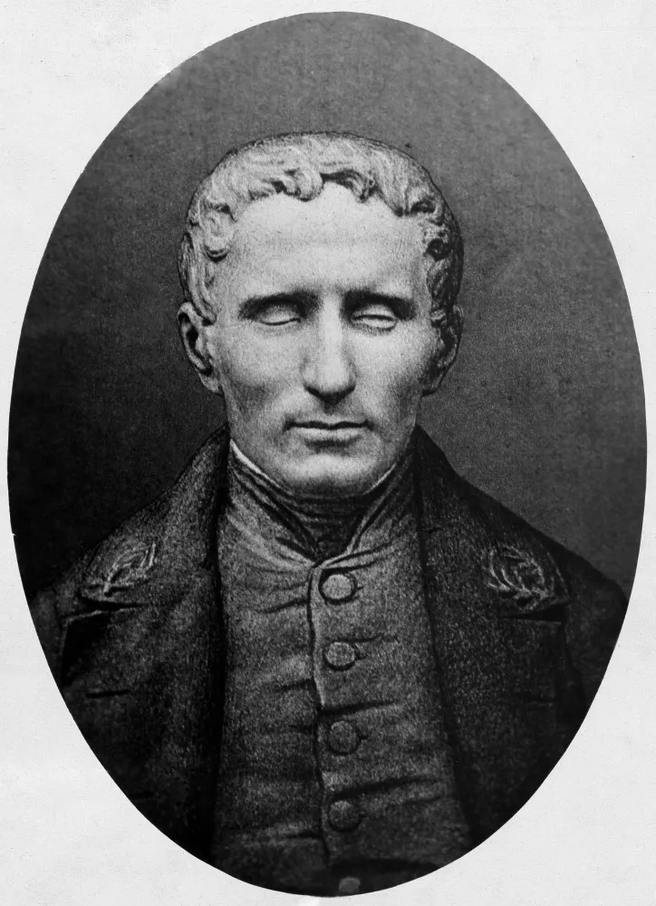 Louis Braille, o jovem que inventou o sistema de leitura para cegos.