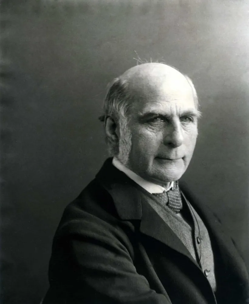 Francis Galton, um polímata vitoriano e primo de Charles Darwin.