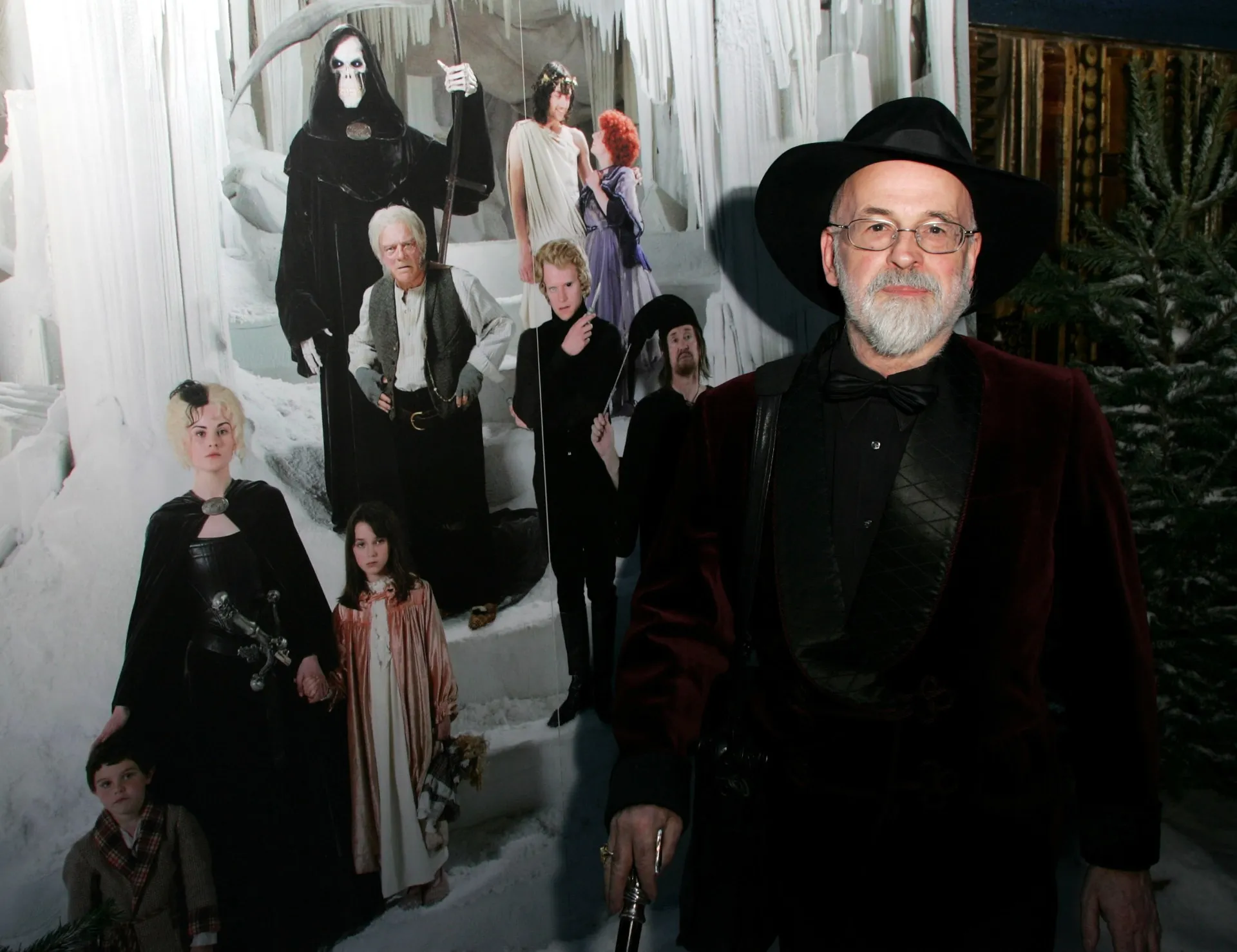 O autor britânico Terry Pratchett, criador da aclamada série de livros 'Discworld'.