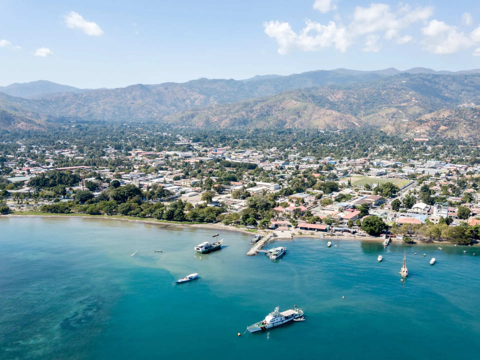 Celebrações em Dili, capital de Timor Leste, após a restauração da independência em 2002.