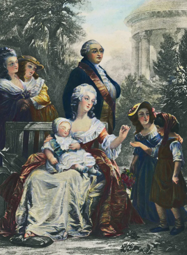 Maria Antonieta e Luis XVI, que levaram mais de sete anos para consumar sua união.