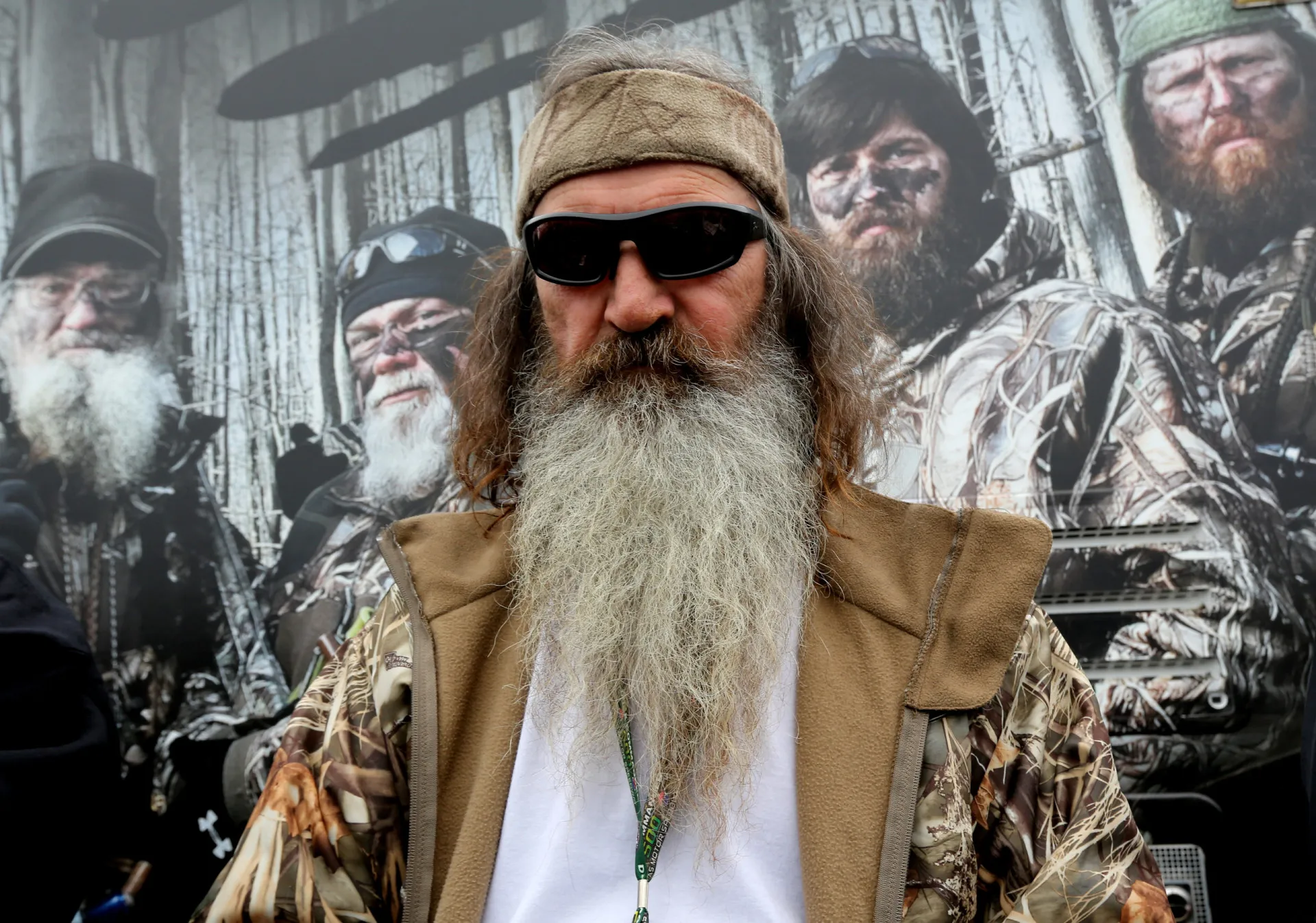 Phil Robertson, do reality show 'Duck Dynasty', com sua característica barba longa.