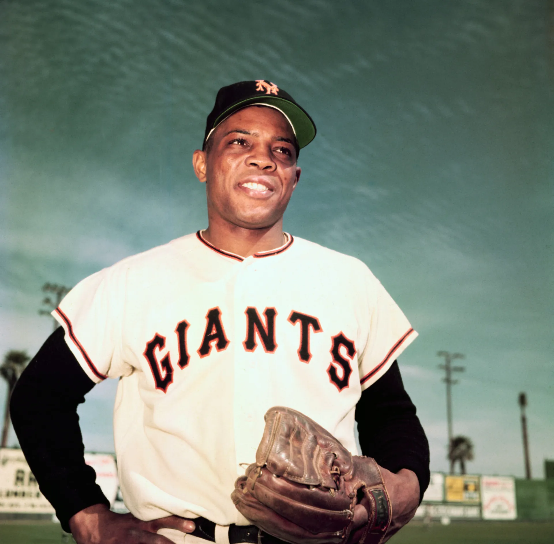 A lenda do beisebol Willie Mays.