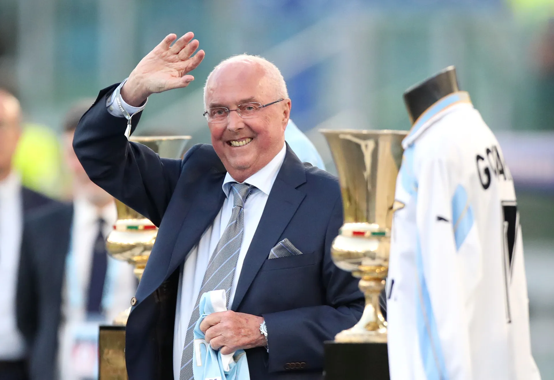 O lendário técnico de futebol sueco Sven-Göran Eriksson.