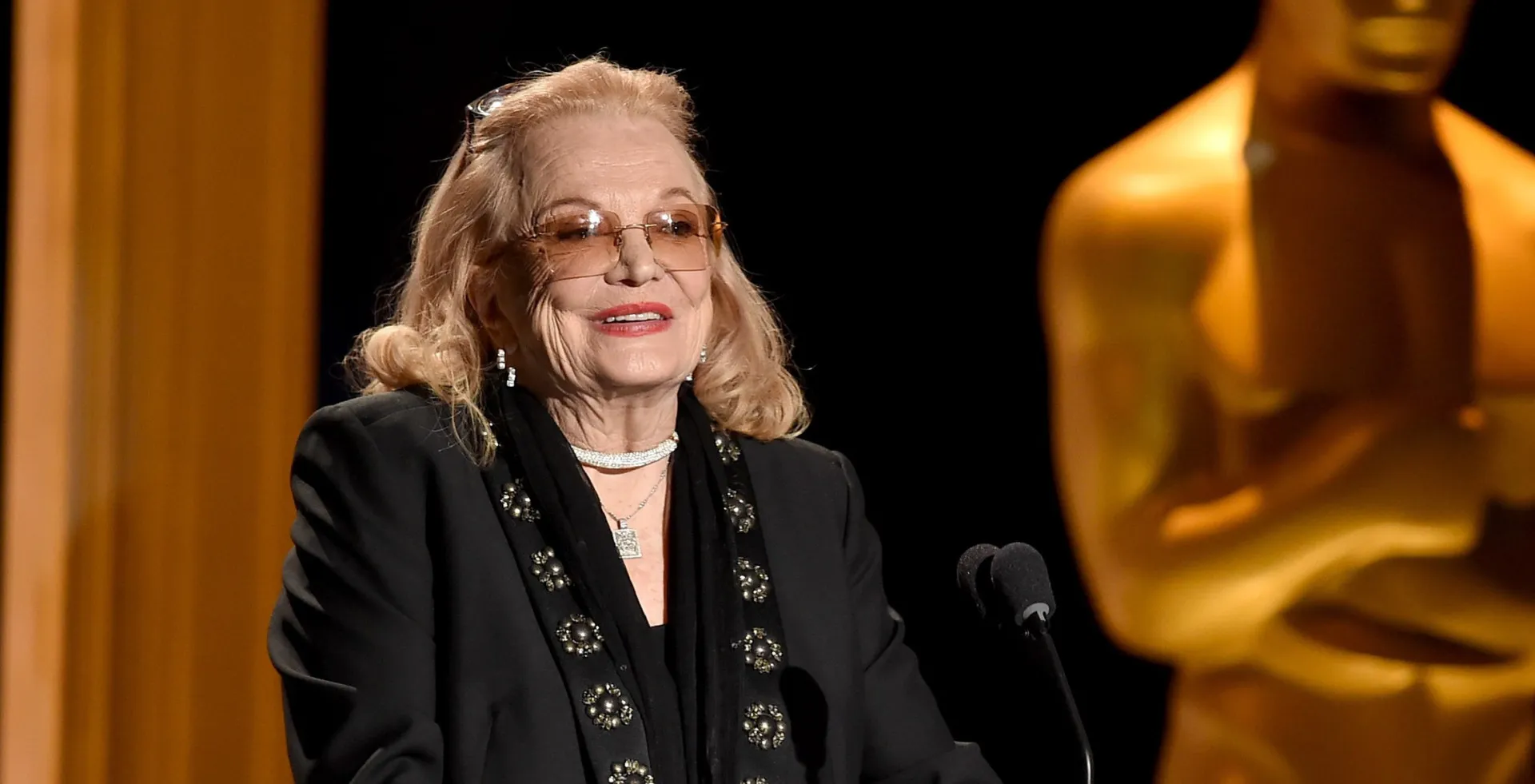 A lendária atriz de Hollywood Gena Rowlands.