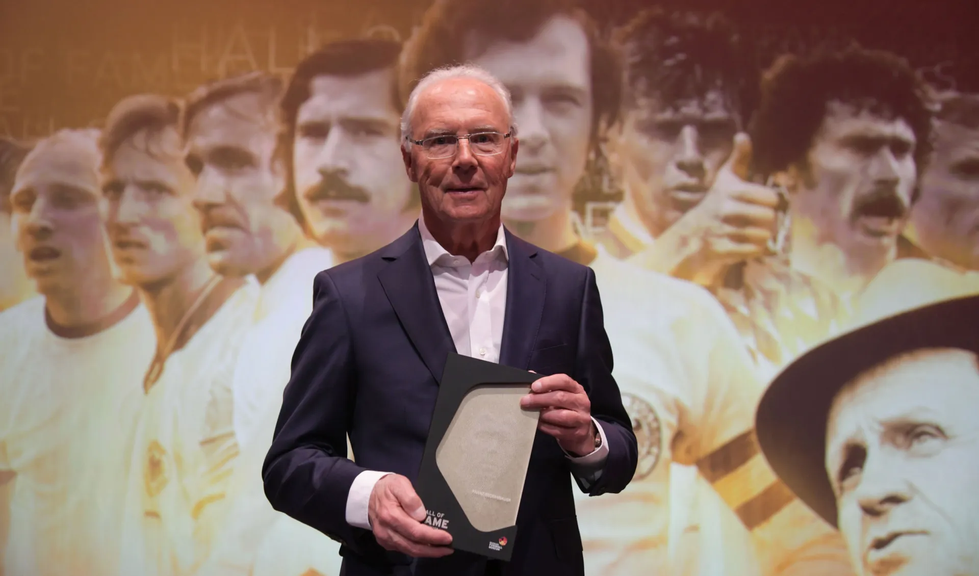 A lenda do futebol alemão Franz Beckenbauer, o 'Kaiser'.