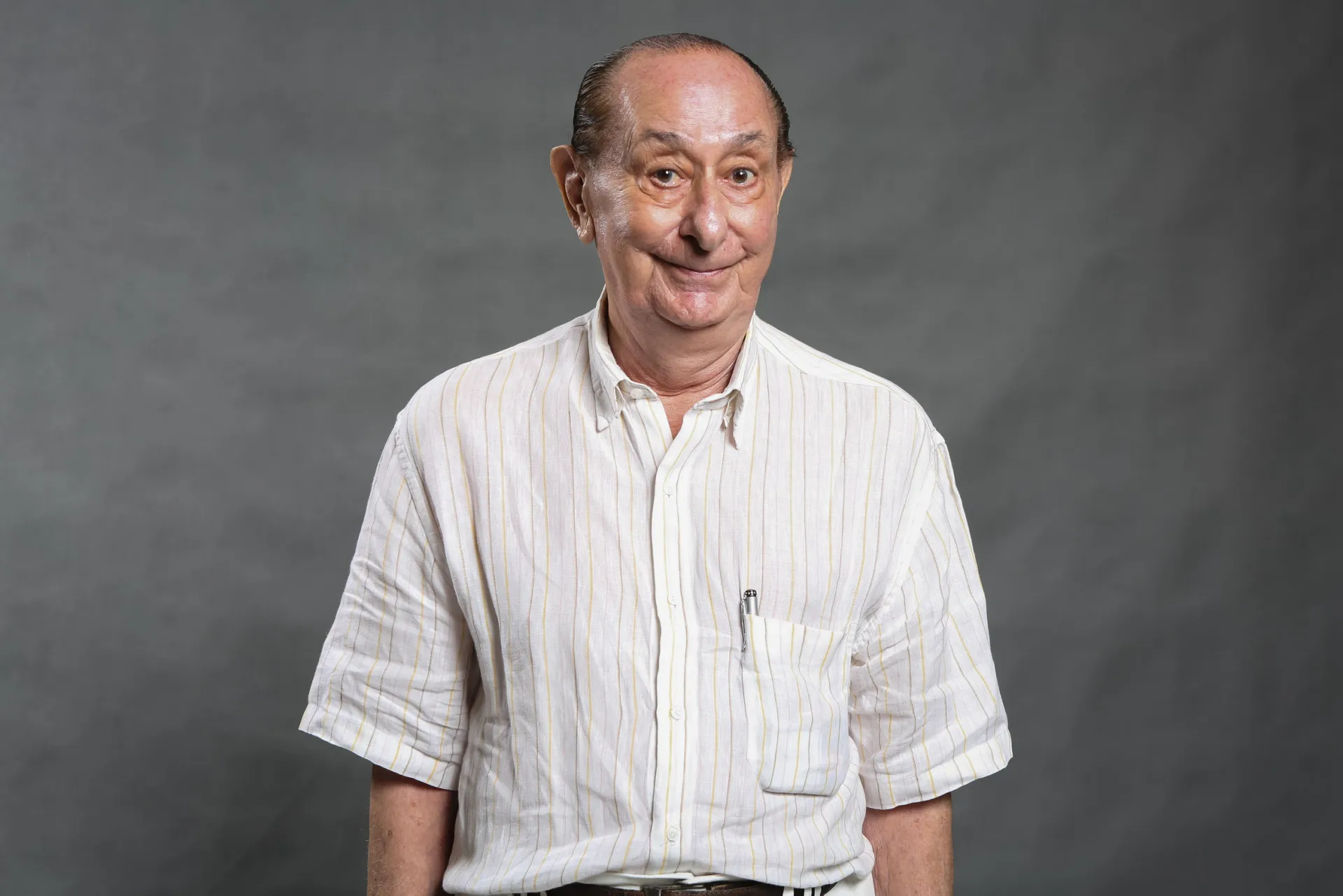 O ator e dublador José Santa Cruz, a voz de Dino da Silva Sauro.