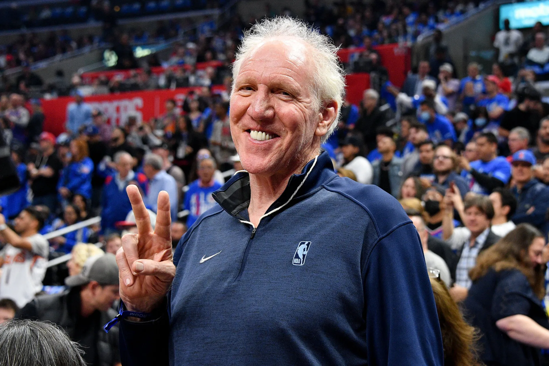 A lenda da NBA Bill Walton, com sua personalidade excêntrica.