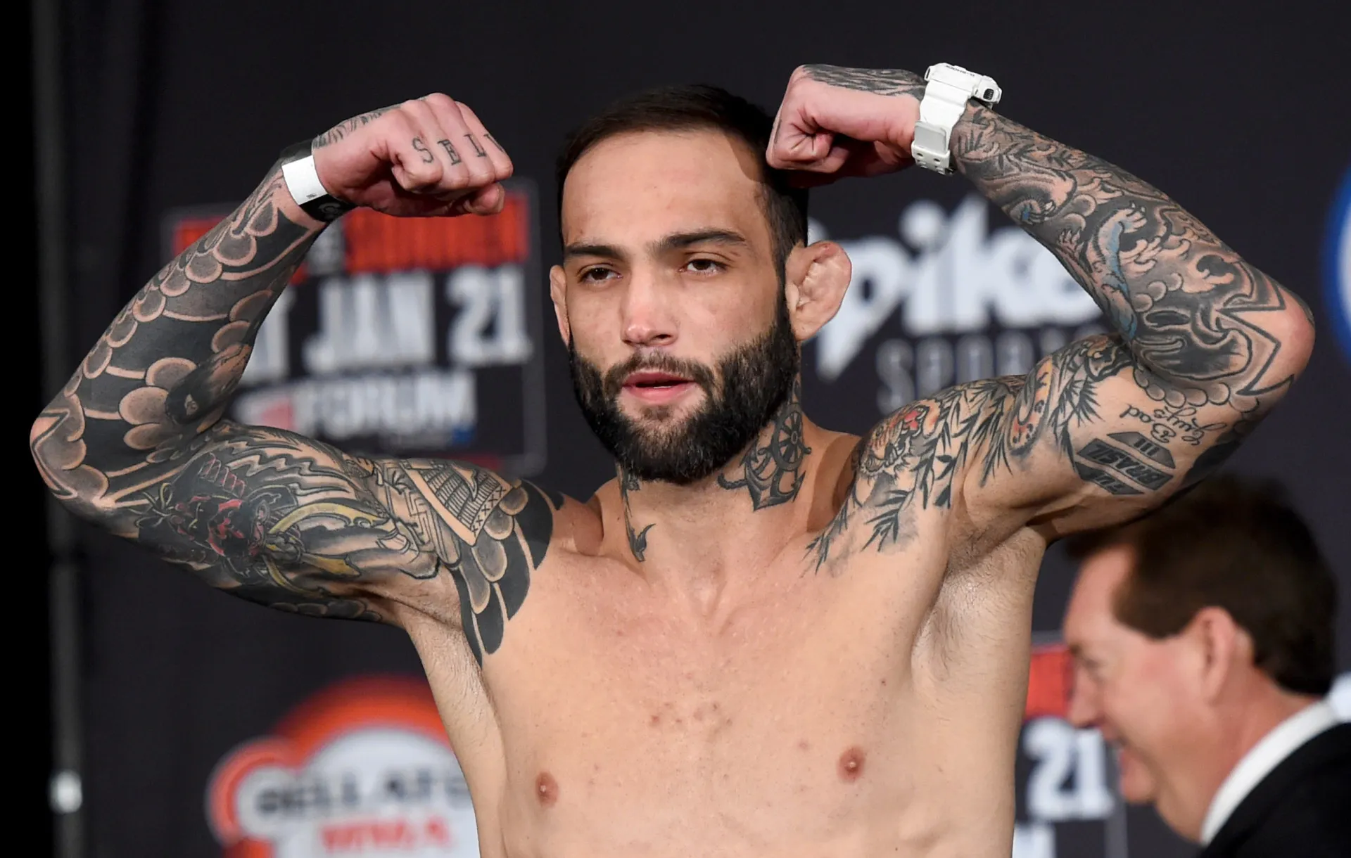 O lutador de MMA brasileiro Guilherme Bomba.