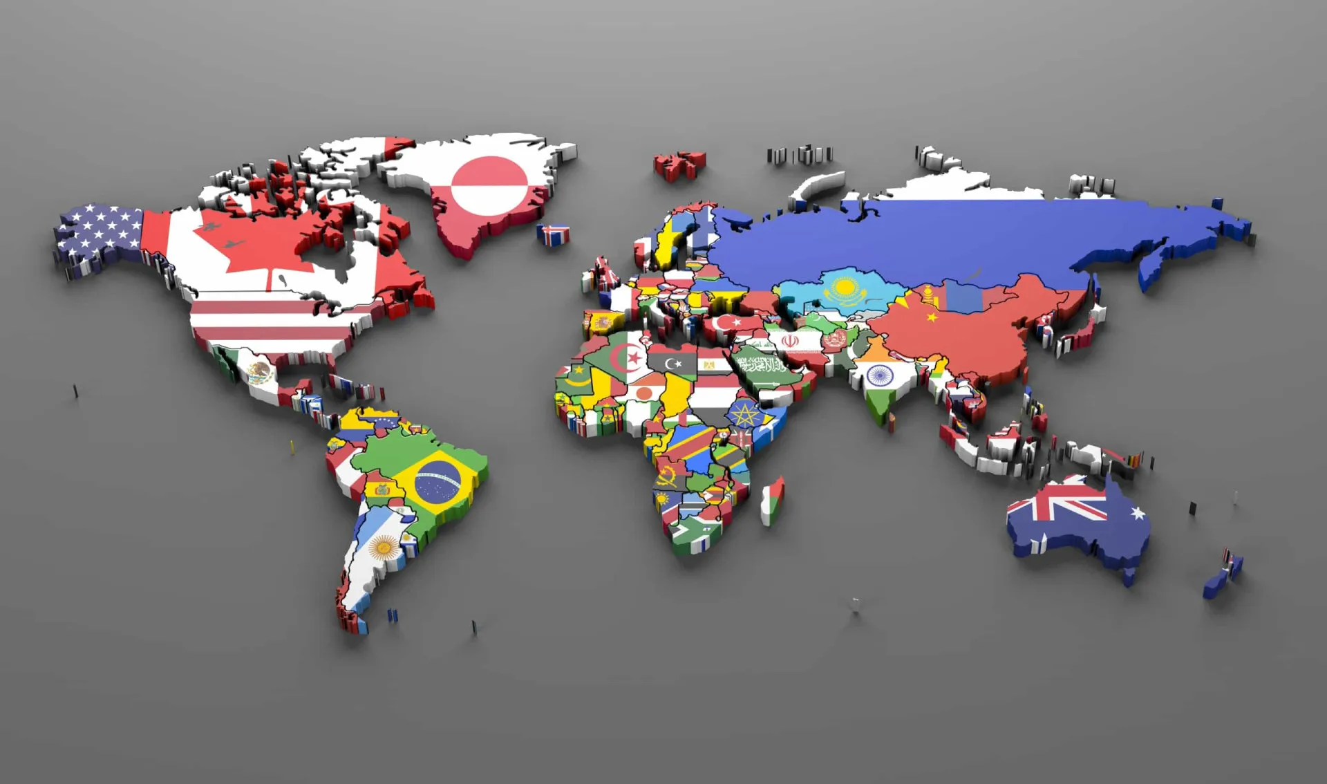 Mapa do mundo com todos os países destacados, indicando a adesão universal ao tratado.