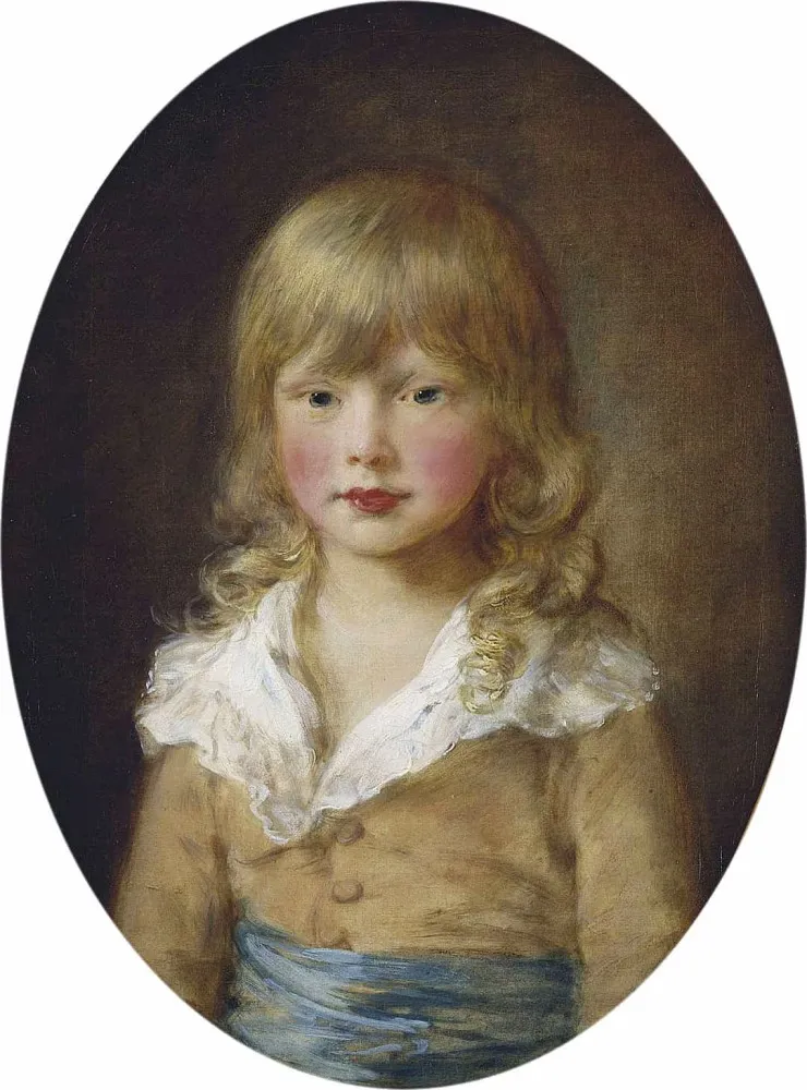Pintura do Rei George III lamentando a perda de seu filho Octavius.