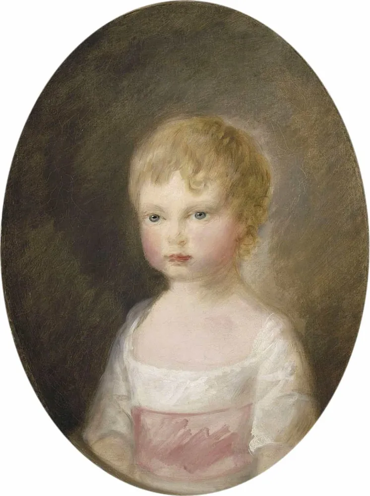 Retrato do jovem Príncipe Alfred, um dos filhos que morreu na infância.