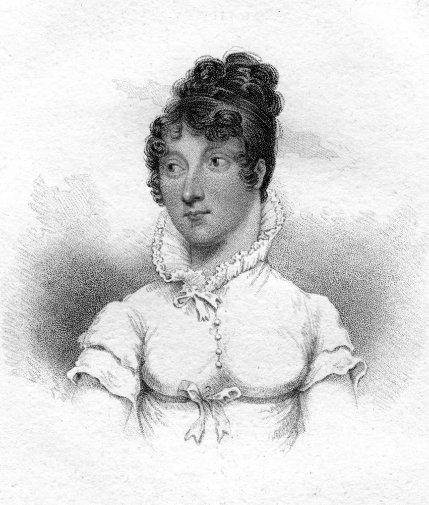 A Princesa Amelia em um retrato que captura sua beleza e fragilidade.