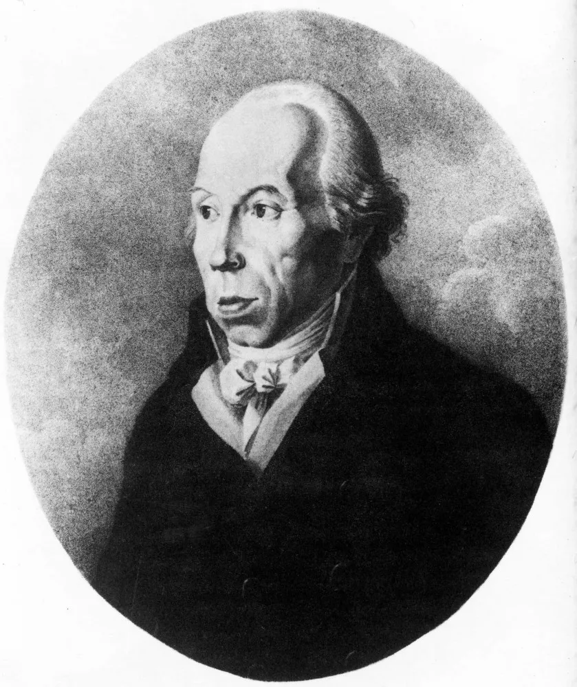 Retrato do químico alemão Martin Heinrich Klaproth, o descobridor do urânio.