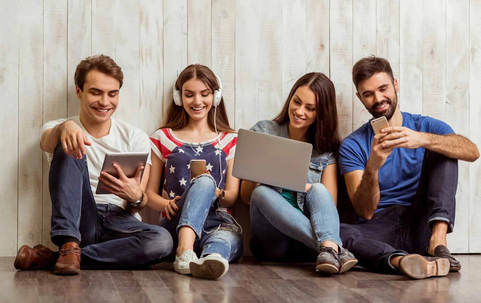 Rede de conexões digitais, simbolizando a análise dos hábitos de milhões de usuários de celular.