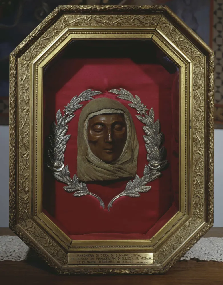 Imagem que representa Santa Margarida de Cortona, cujo corpo mostrou sinais de embalsamamento.